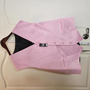 Stylish Pink Formal Vest - Brand Q - 4XL
